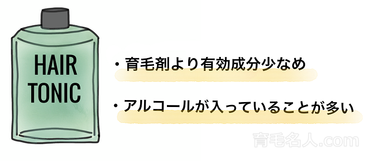 トニックの育毛効果の特徴