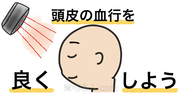 レーザー育毛は頭皮の血行を良くする効果が期待できる