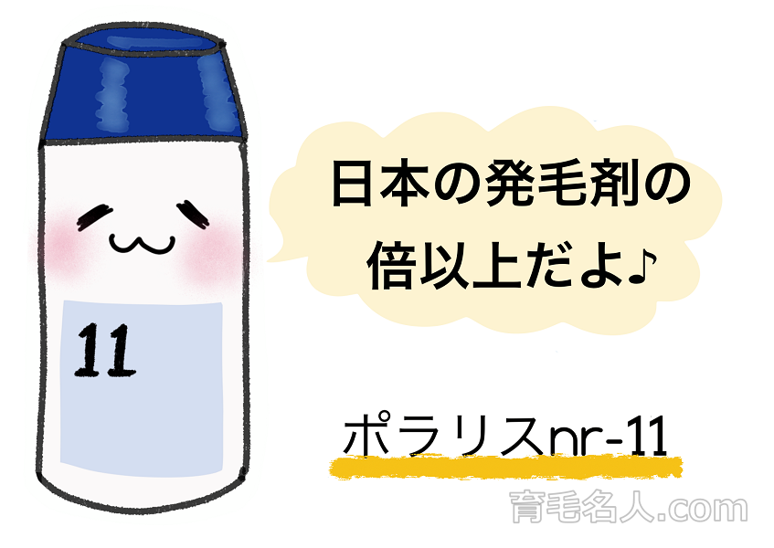 ポラリスnr-11はミノキシジル配合量12％