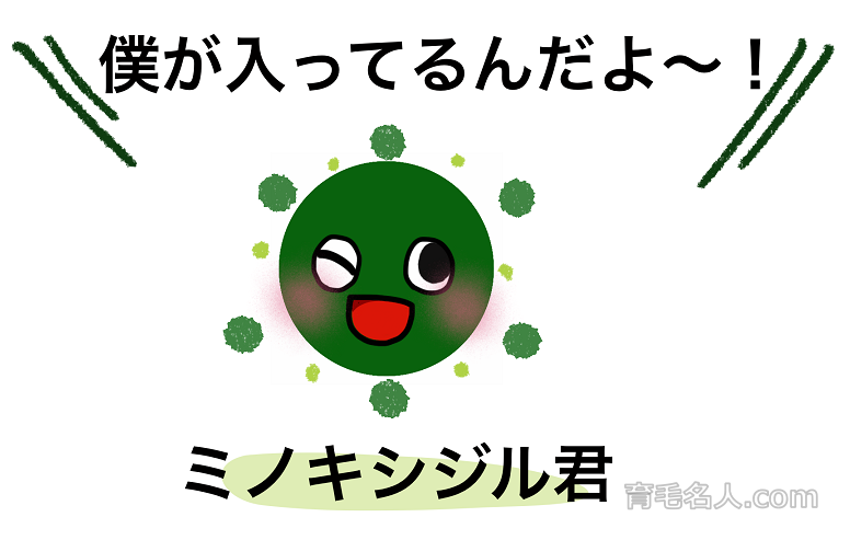 育毛剤・ポラリスにはミノキシジルが配合されている